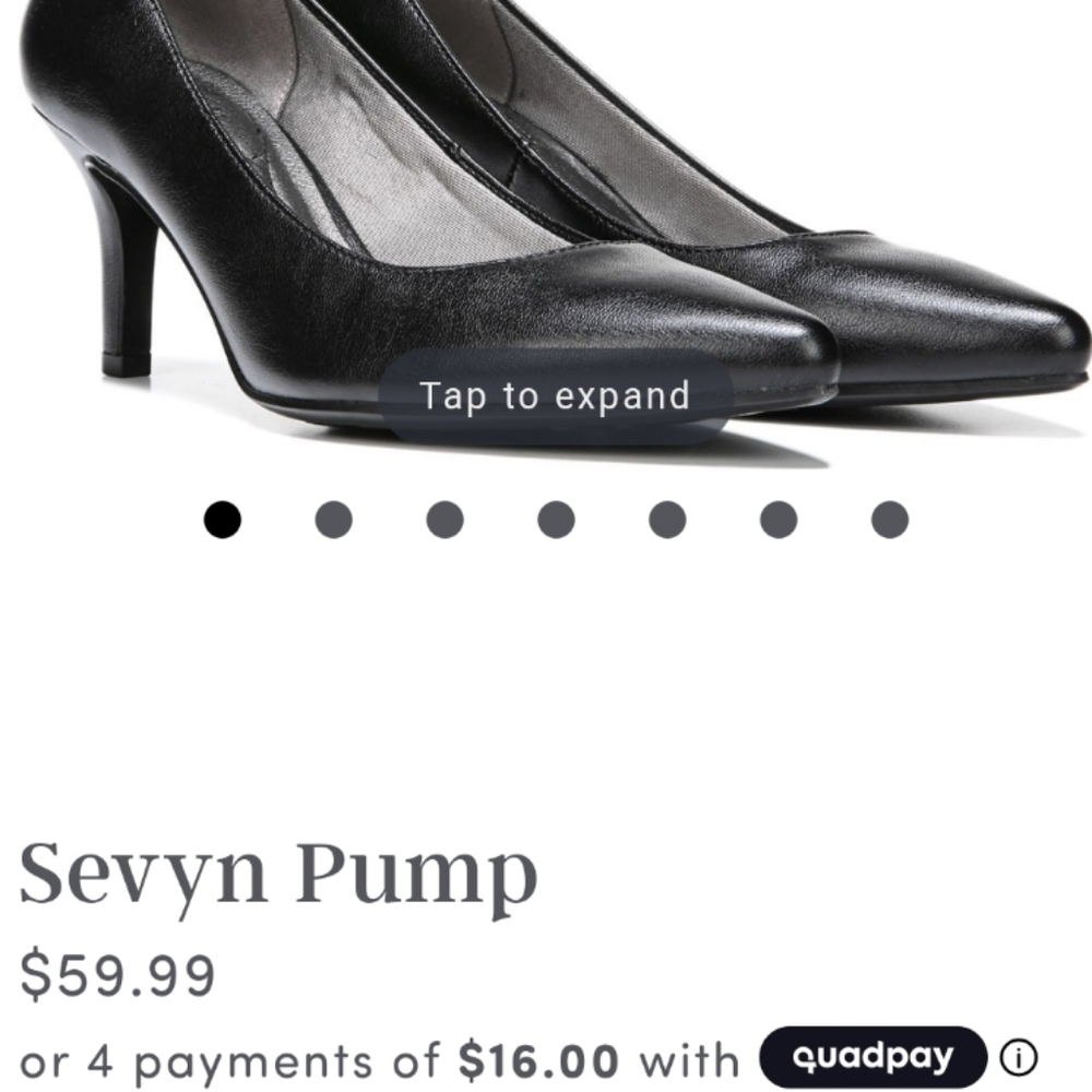 Women's black pumps size 9.5